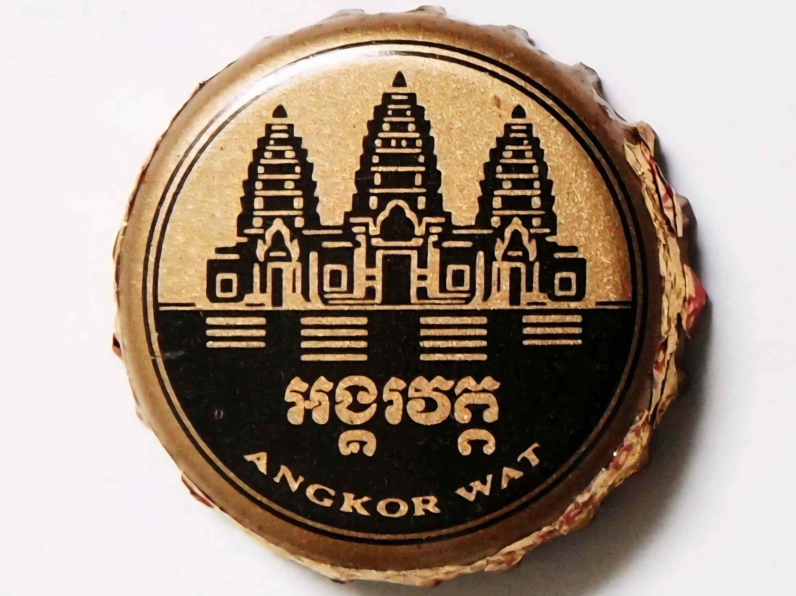 Bottle Cap Backpacker Angkor Beer cap in Cambodia