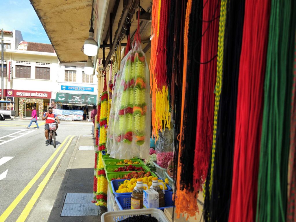 Local market on Serangoon Road in Little India, Singapore